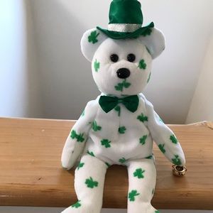 TY Beanie Baby Leprechaun Bear